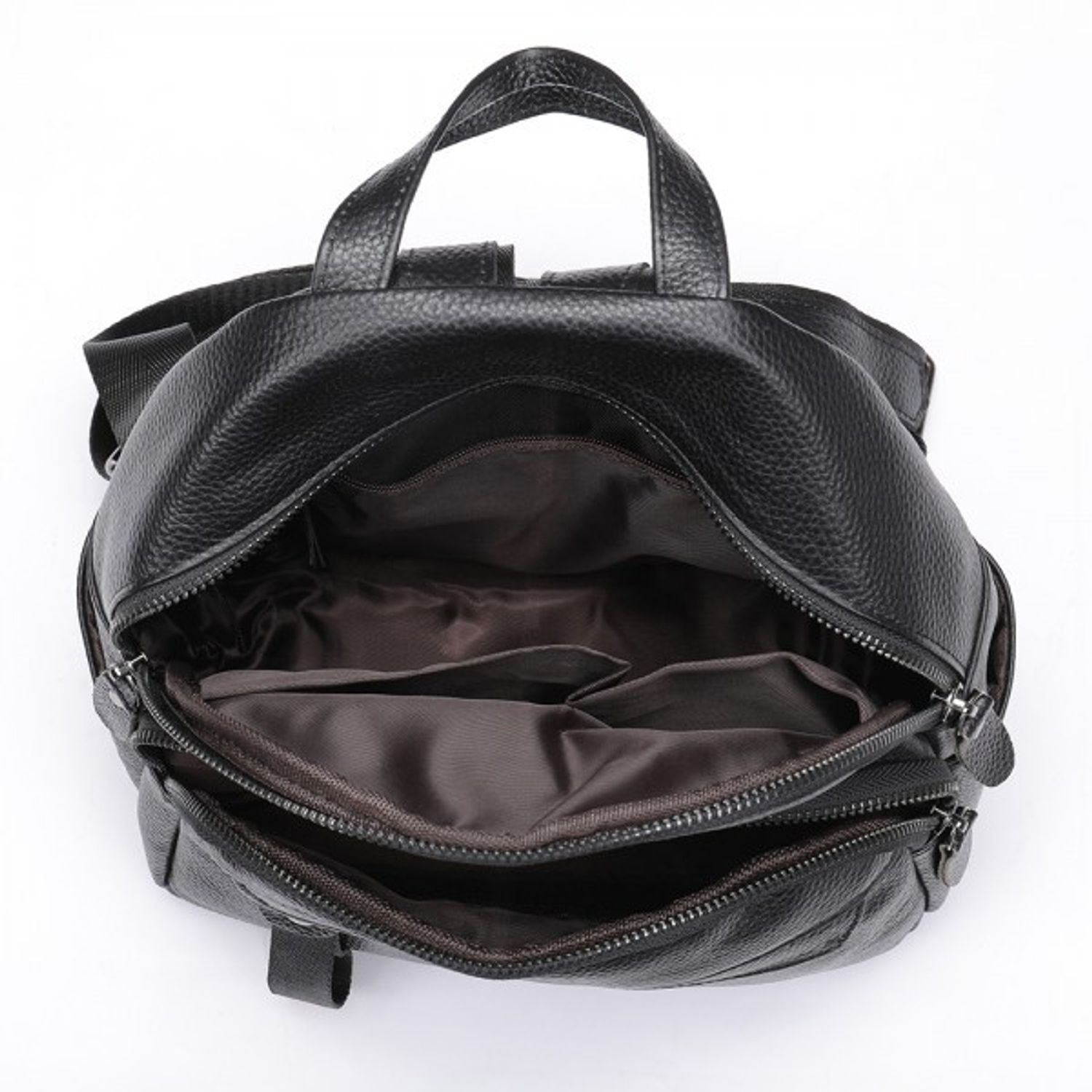 Rucsac dama, Nylay GT1828, piele naturala, model maro fotografia produsului View 6 L