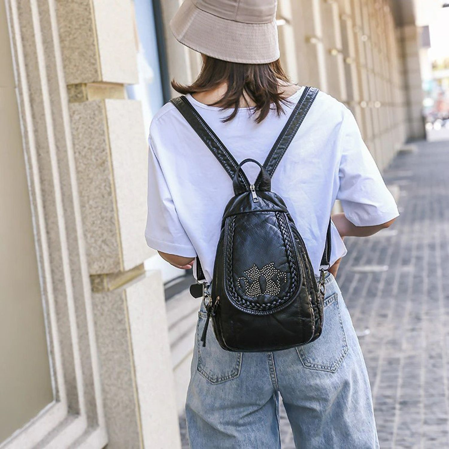 Rucsac dama, Cats GT1833, model negru fotografia produsului View 2 L