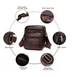 Geanta de umar pentru barbati Adrian GT1821, piele naturala, negru fotografia produsului View 4 S