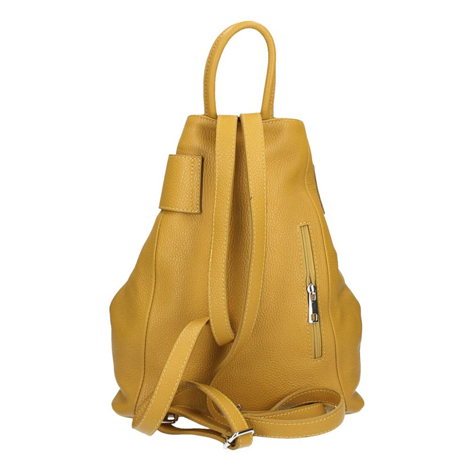 Rucsac pentru dama, Stella GT1855, piele naturala, galben fotografia produsului View 4 L