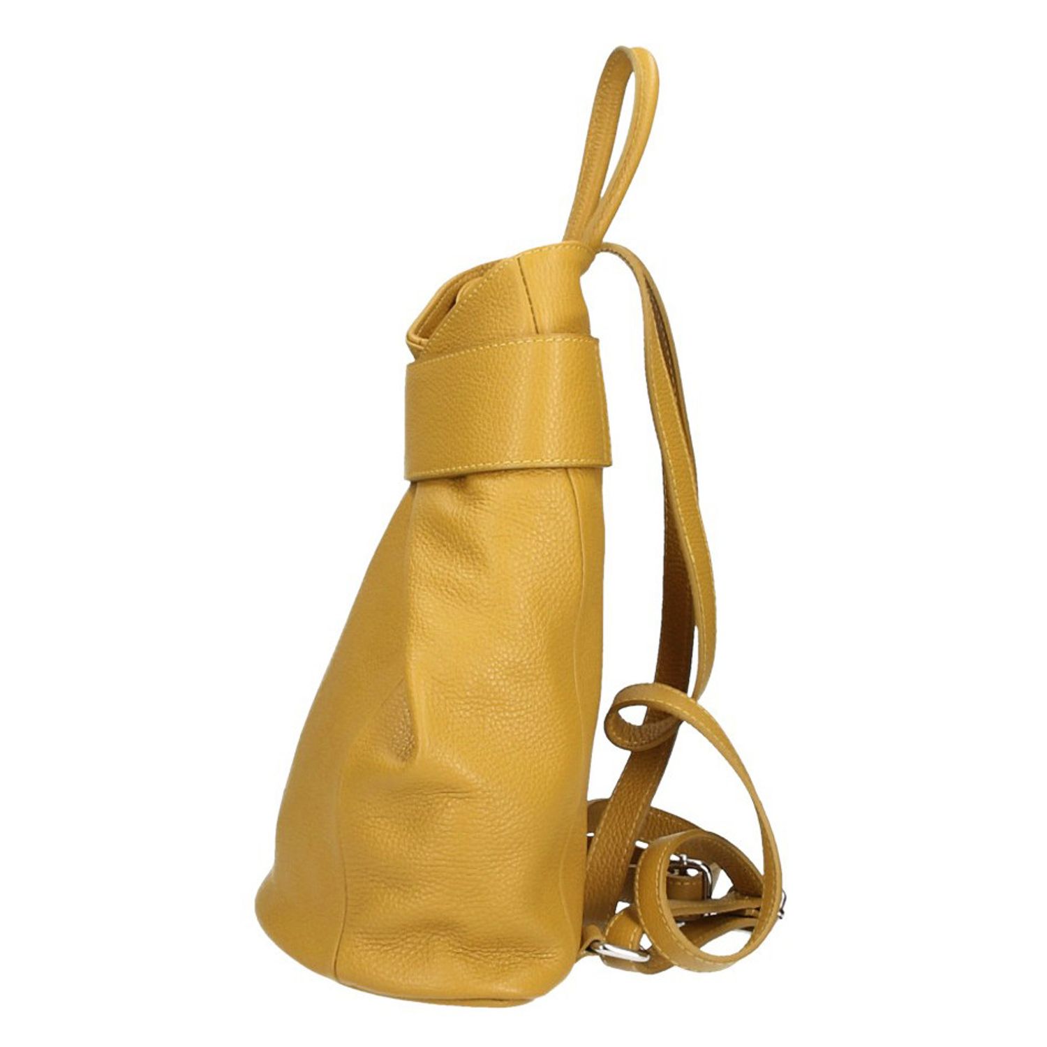 Rucsac pentru dama, Stella GT1855, piele naturala, galben fotografia produsului View 2 L