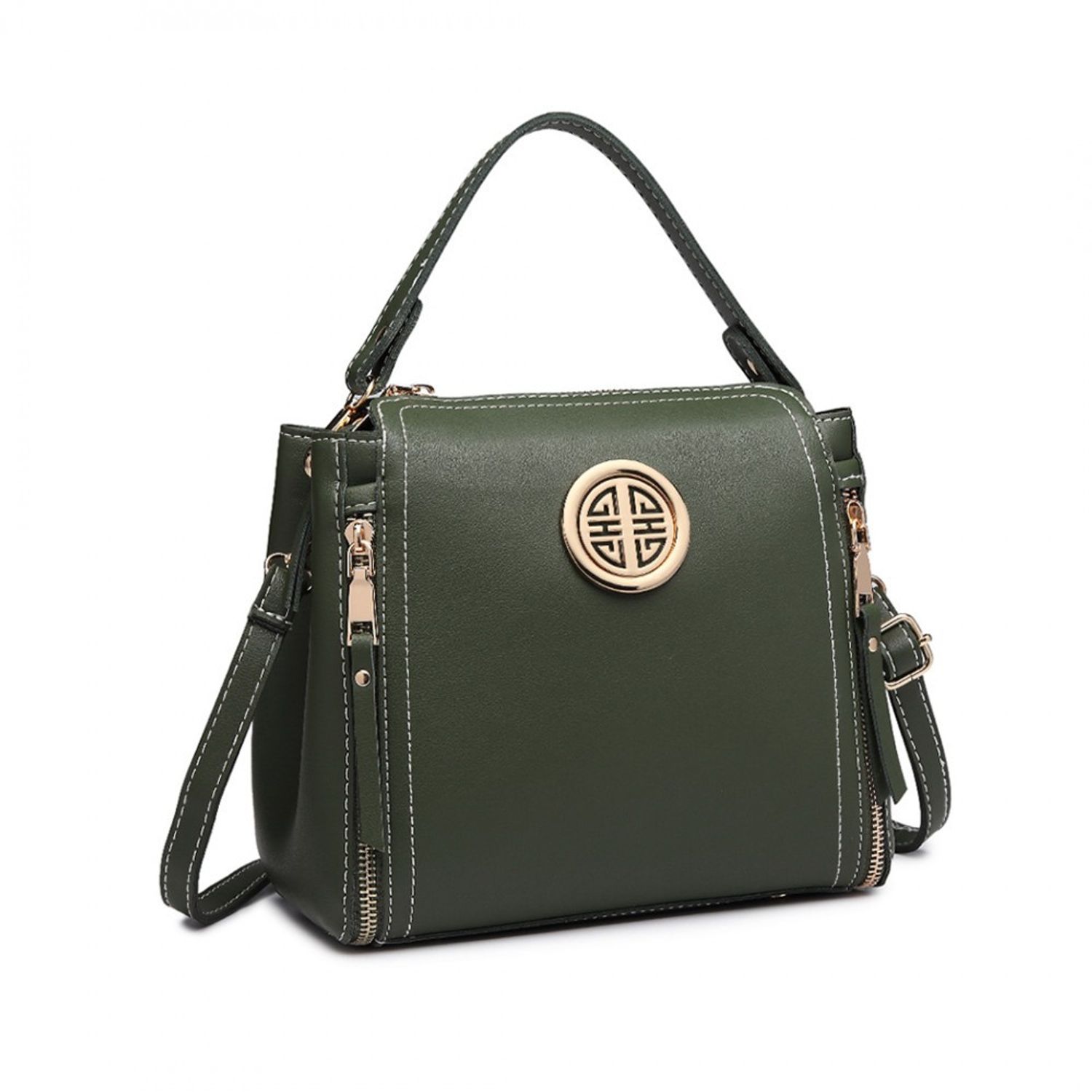 Geanta dama Marie GT1811, model verde fotografia produsului View 3 L