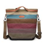 Geanta dama Divya GT1801, textil impermeabil, Multicolor fotografia produsului