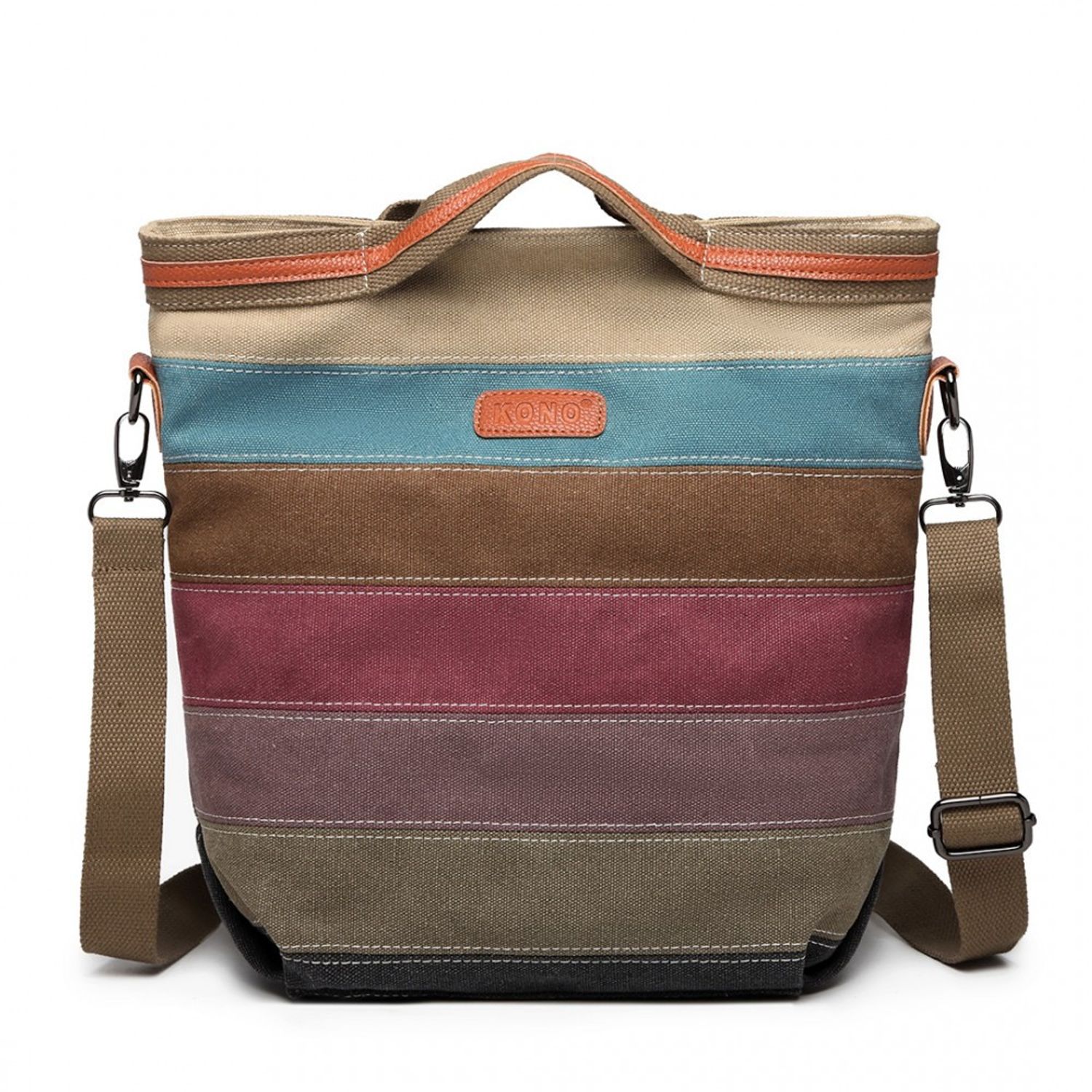 Geanta dama Divya GT1801, textil impermeabil, Multicolor fotografia produsului