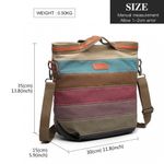 Geanta dama Divya GT1801, textil impermeabil, Multicolor fotografia produsului View 4 S