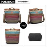 Geanta dama Divya GT1801, textil impermeabil, Multicolor fotografia produsului View 6 S
