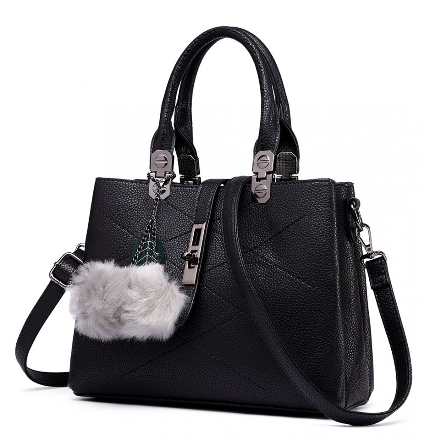 Geanta dama Grace GT1802, model negru fotografia produsului