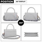 Geanta dama Luna, GT1785, model elegant, gri fotografia produsului View 7 S