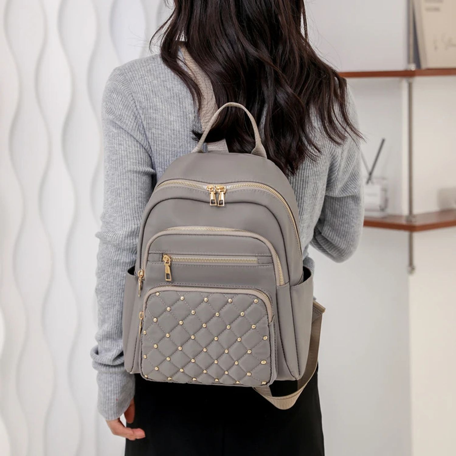 Rucsac dama, Adania GT2033, Gri fotografia produsului View 4 L