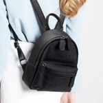 Rucsac dama, Azra GT2027, piele naturala, Negru fotografia produsului View 7 S