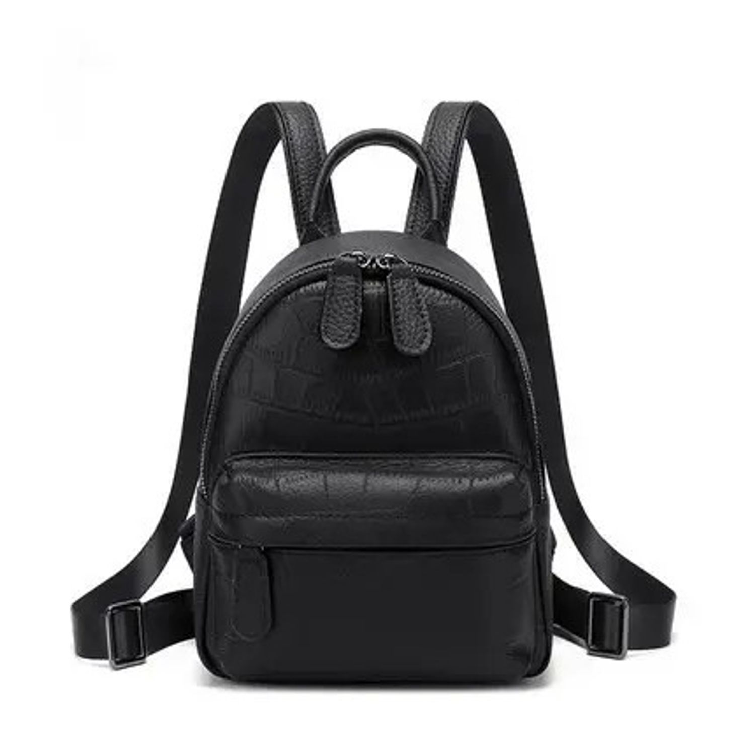Rucsac dama, Azra GT2027, piele naturala, Negru fotografia produsului