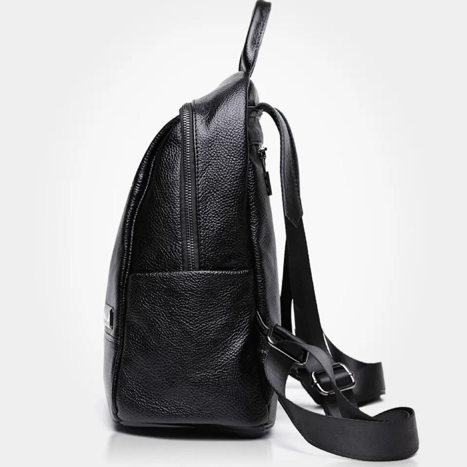Rucsac dama, Azra GT2027, piele naturala, Negru fotografia produsului View 5 L