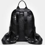 Rucsac dama, Azra GT2027, piele naturala, Negru fotografia produsului View 6 S