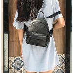 Rucsac dama, Azra GT2027, piele naturala, Negru fotografia produsului View 2 S