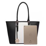 Geanta dama Cora GT1803, model tote, Negru fotografia produsului View 3 S
