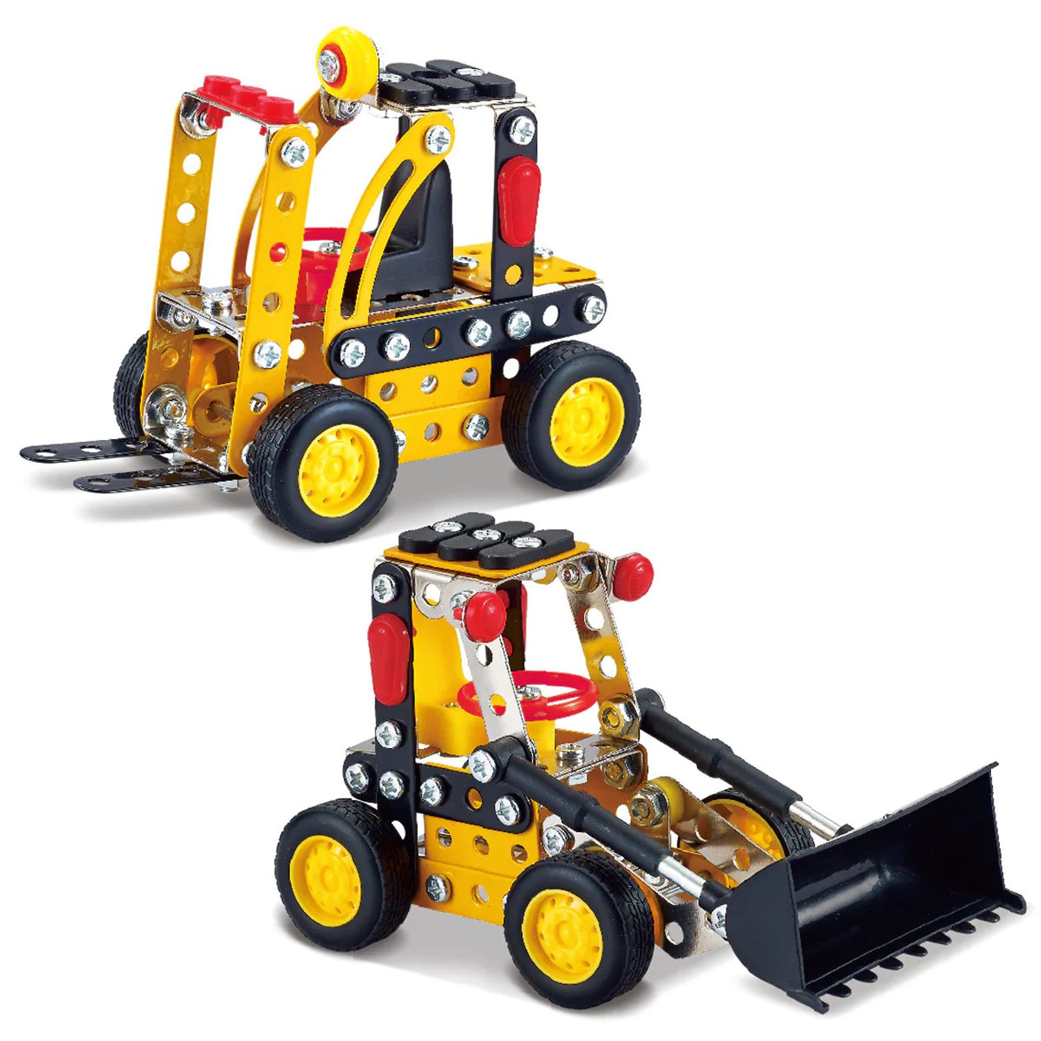 Kit STEM Vehicule de constructie 2 in 1, nivel incepator fotografia produsului View 3 L