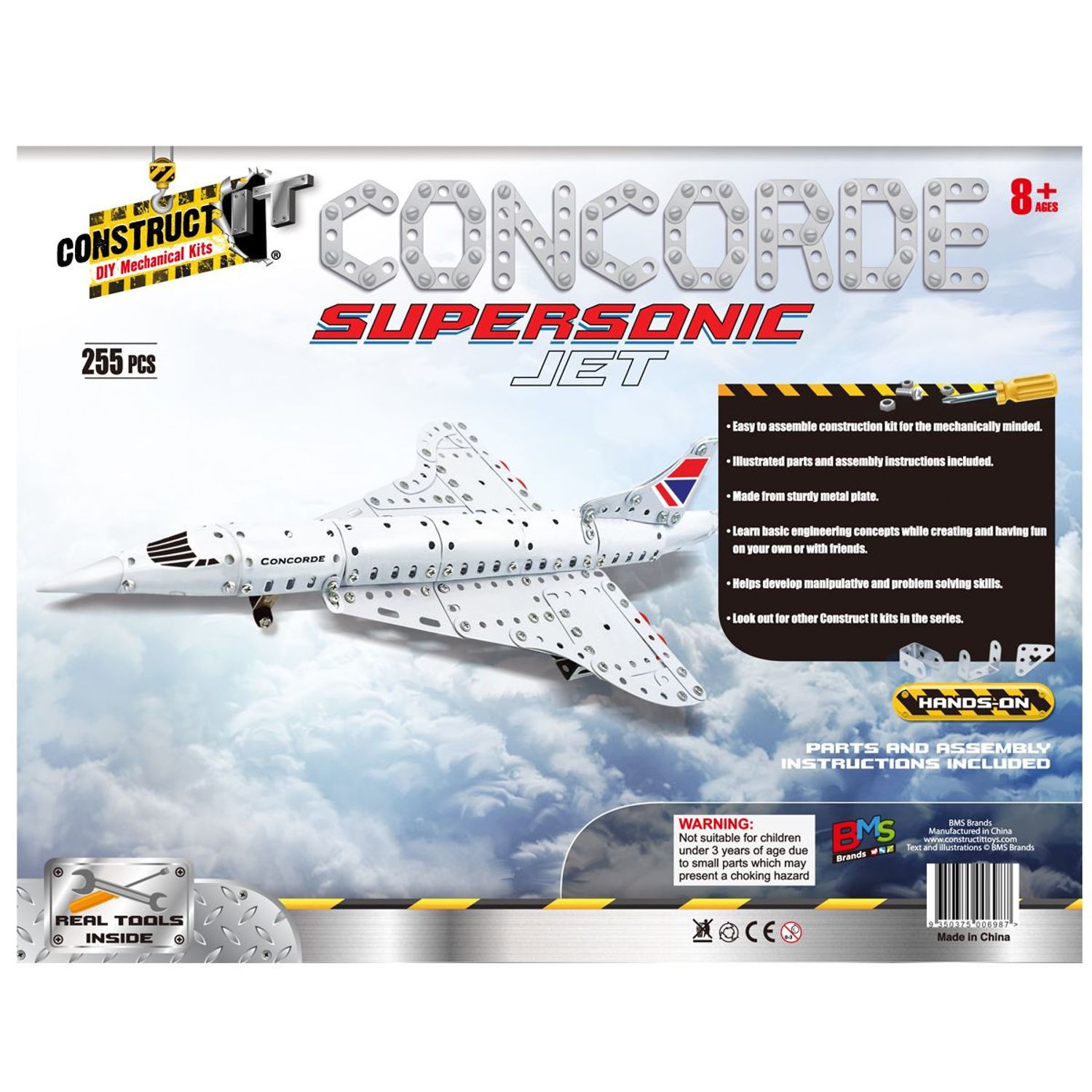 Kit STEM Concorde supersonic jet, nivel avansat fotografia produsului View 3 L