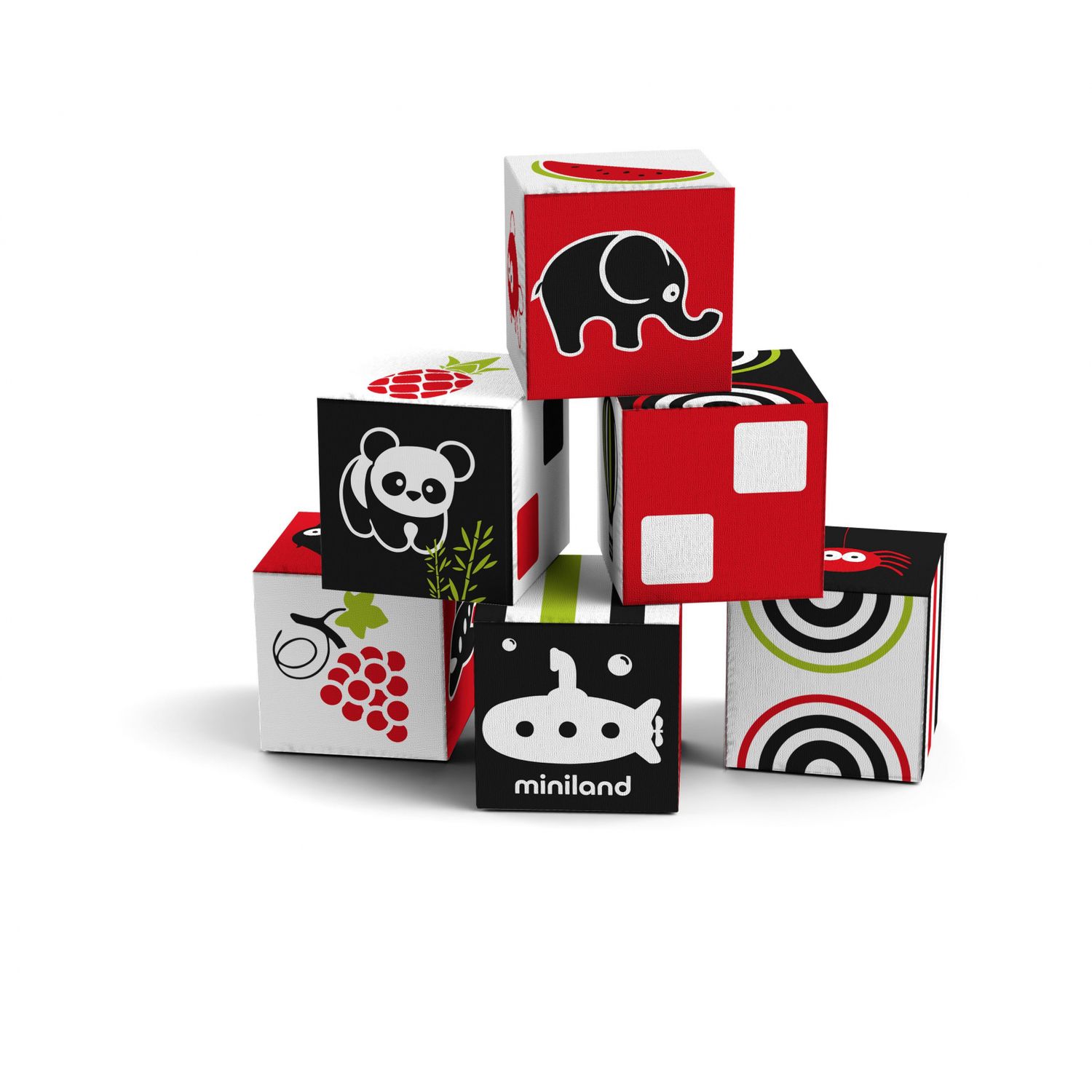 Set 6 cuburi educationale pentru bebelusi fotografia produsului