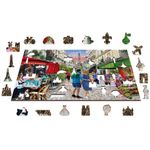 Puzzle din lemn, Bistro din Paris, 505 piese fotografia produsului View 3 S