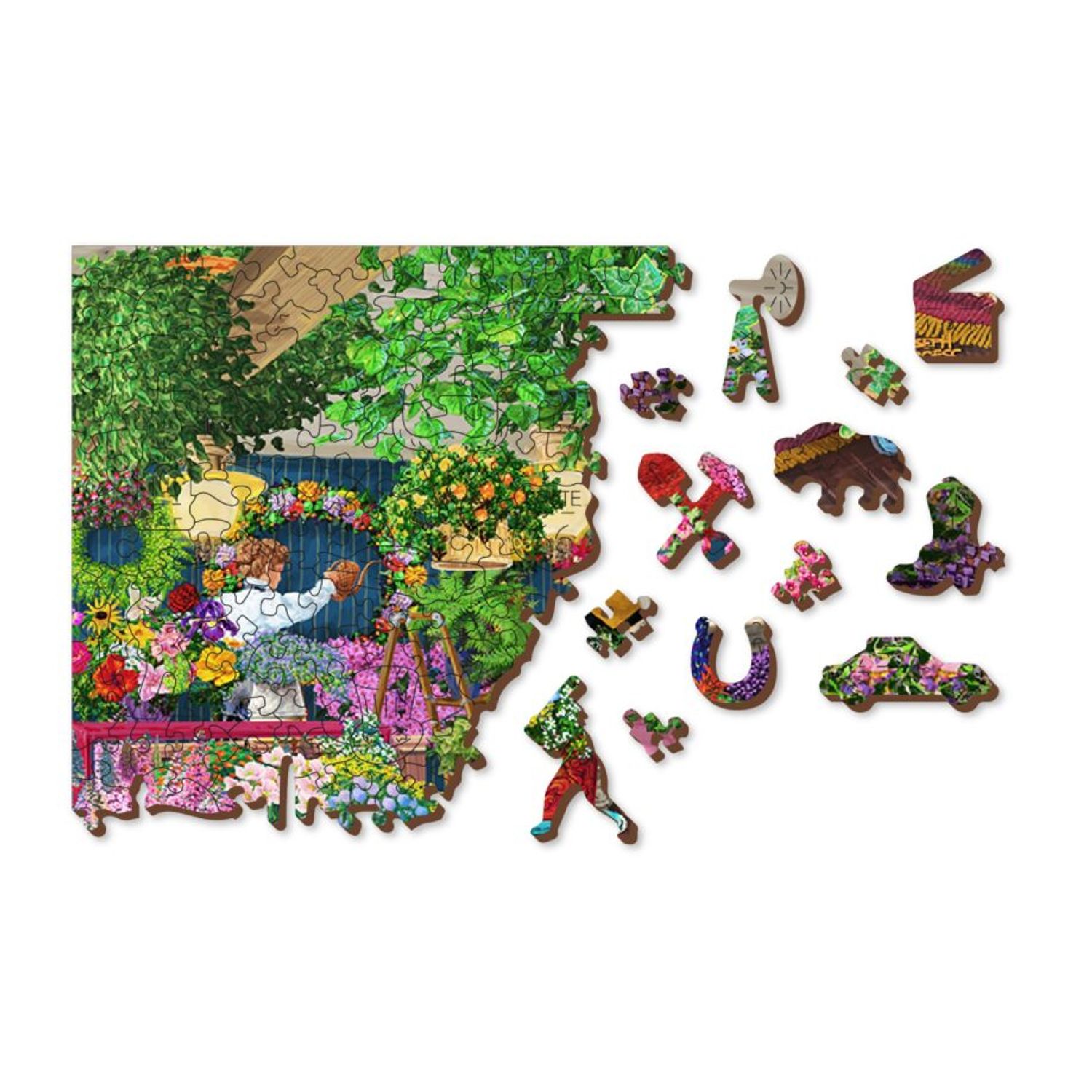 Puzzle din lemn, Floraria, 505 piese fotografia produsului View 4 L