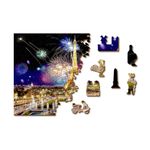 Puzzle din lemn, Parisul noaptea, 505 piese fotografia produsului View 4 S