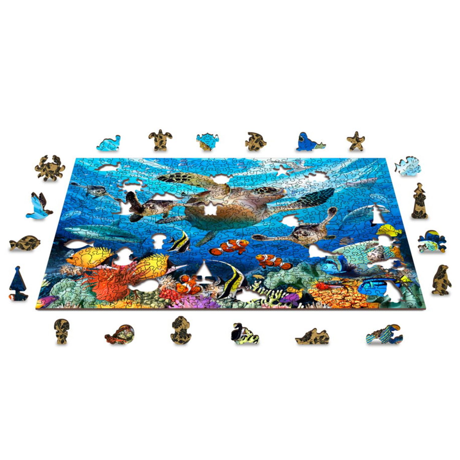 Puzzle din lemn, Viata oceanica, 505 piese fotografia produsului View 4 L