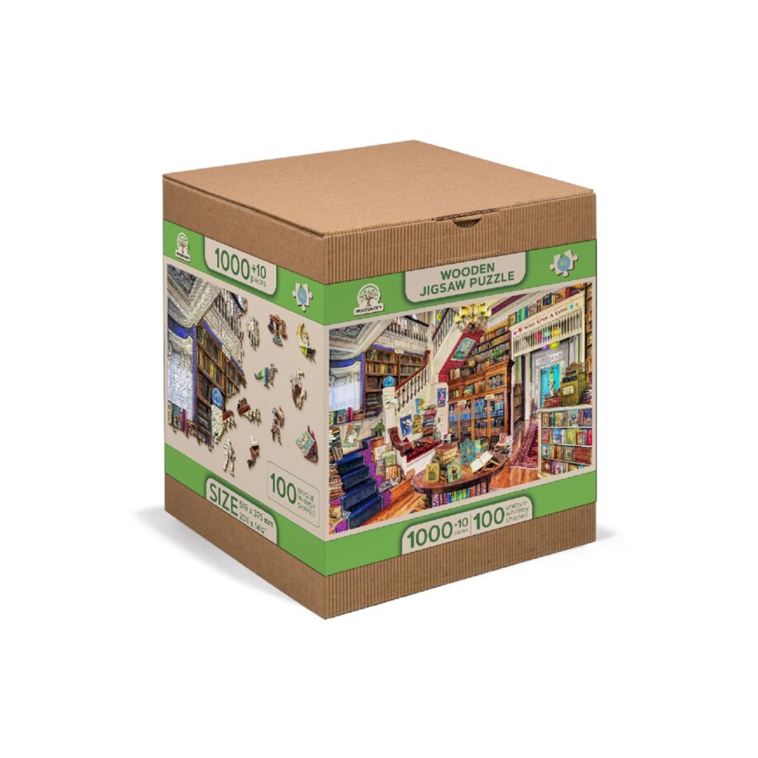 Puzzle din lemn, Biblioteca magica, 1010 piese fotografia produsului