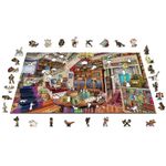 Puzzle din lemn, Biblioteca magica, 1010 piese fotografia produsului View 4 S