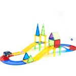 Set de constructie magnetic 3D - Circuit masinute (45 piese) fotografia produsului