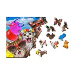 Puzzle din lemn, Petrecerea pisicutelor, 505 piese fotografia produsului View 4 S