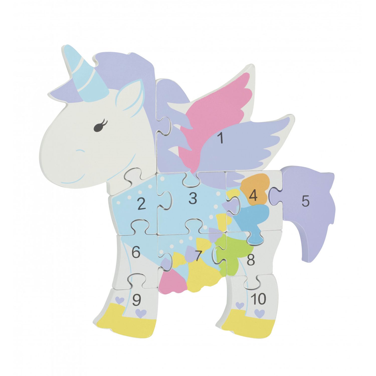 Puzzle din lemn unicorn, Orange Tree Toys fotografia produsului