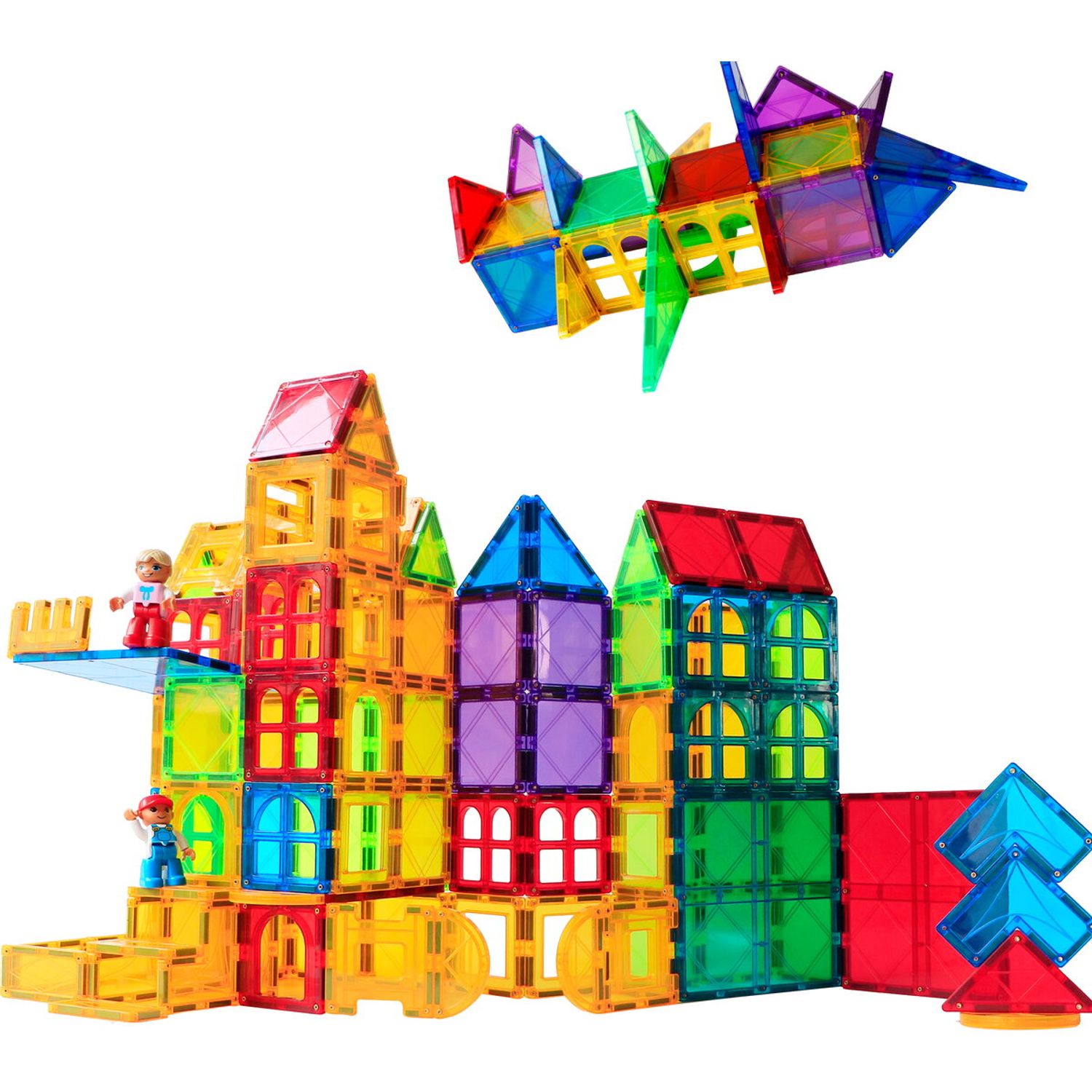 Set de constructie magnetic 3D - 158 piese fotografia produsului View 2 L