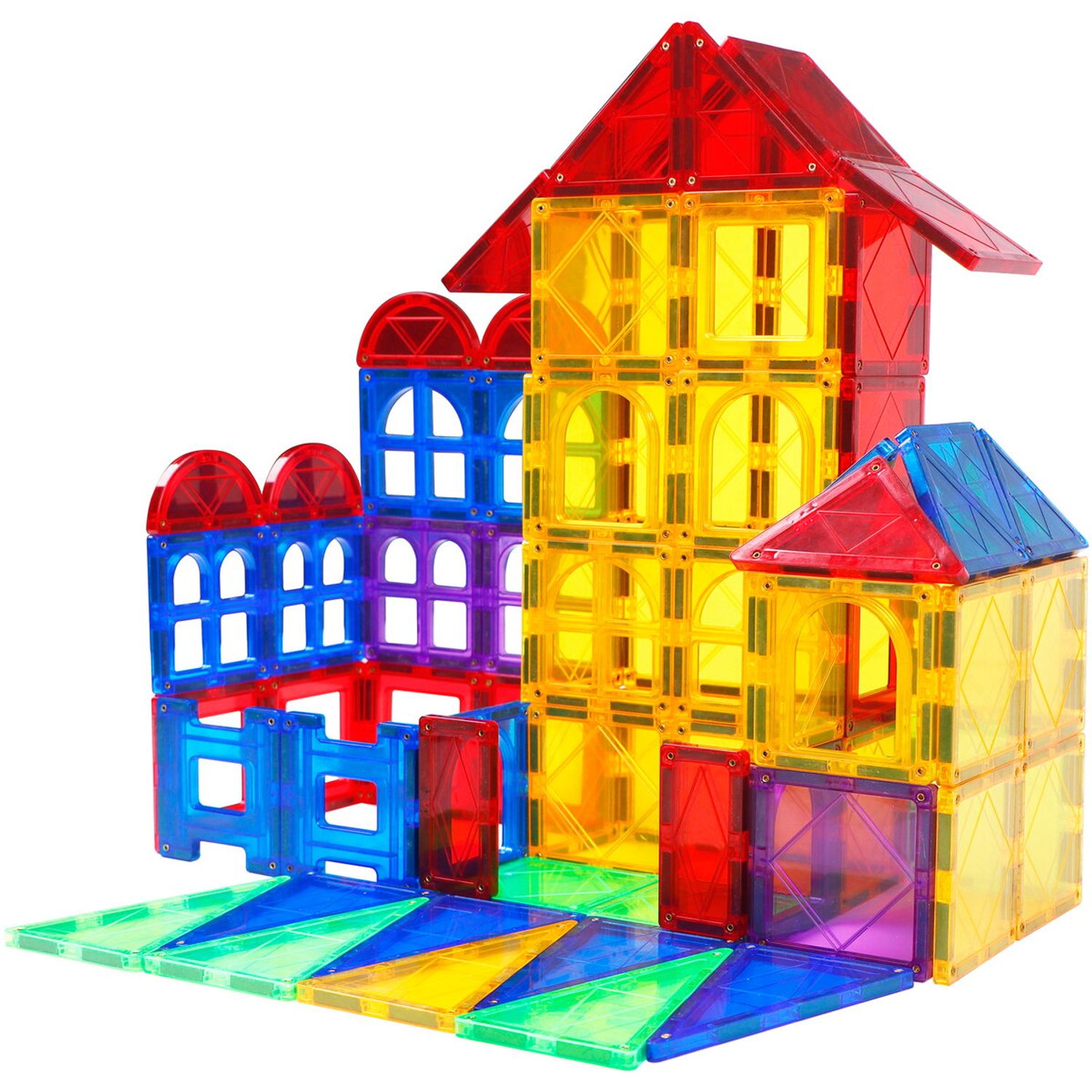 Set de constructie magnetic 3D - 100 piese fotografia produsului View 2 L