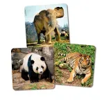 Set 3 puzzle progresive Animale fotografia produsului