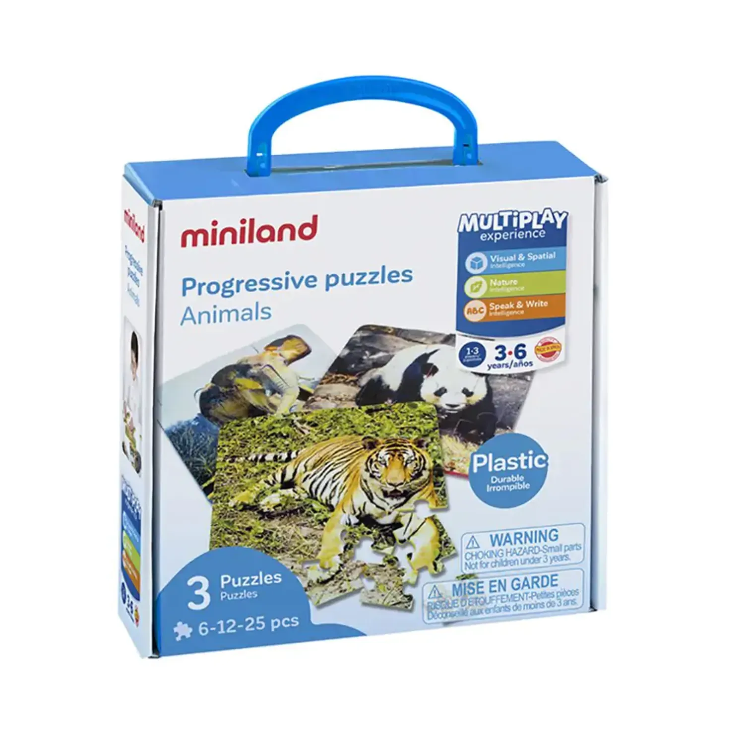 Set 3 puzzle progresive Animale fotografia produsului View 2 L