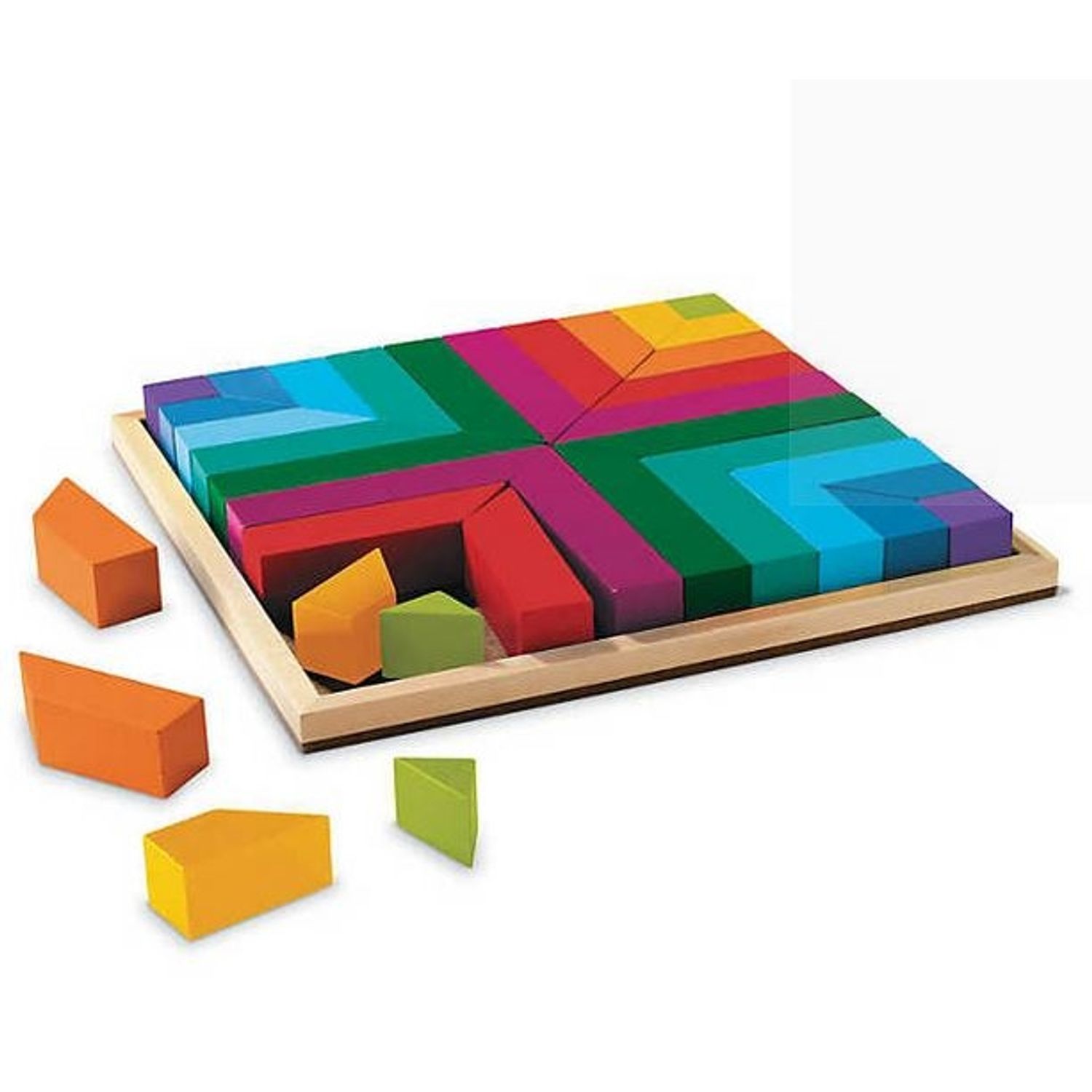 Pattern play - joc de constructie din lemn fotografia produsului