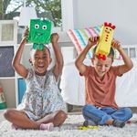 Set mascote din plus Numberblocks - Trei  Patru fotografia produsului View 2 S