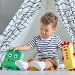 Set mascote din plus Numberblocks - Trei  Patru fotografia produsului View 4 S