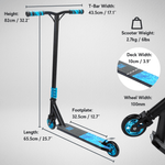 Trotineta de scheme freestyle - Scooter DELUXE Albastru, 2 roti fotografia produsului View 6 S