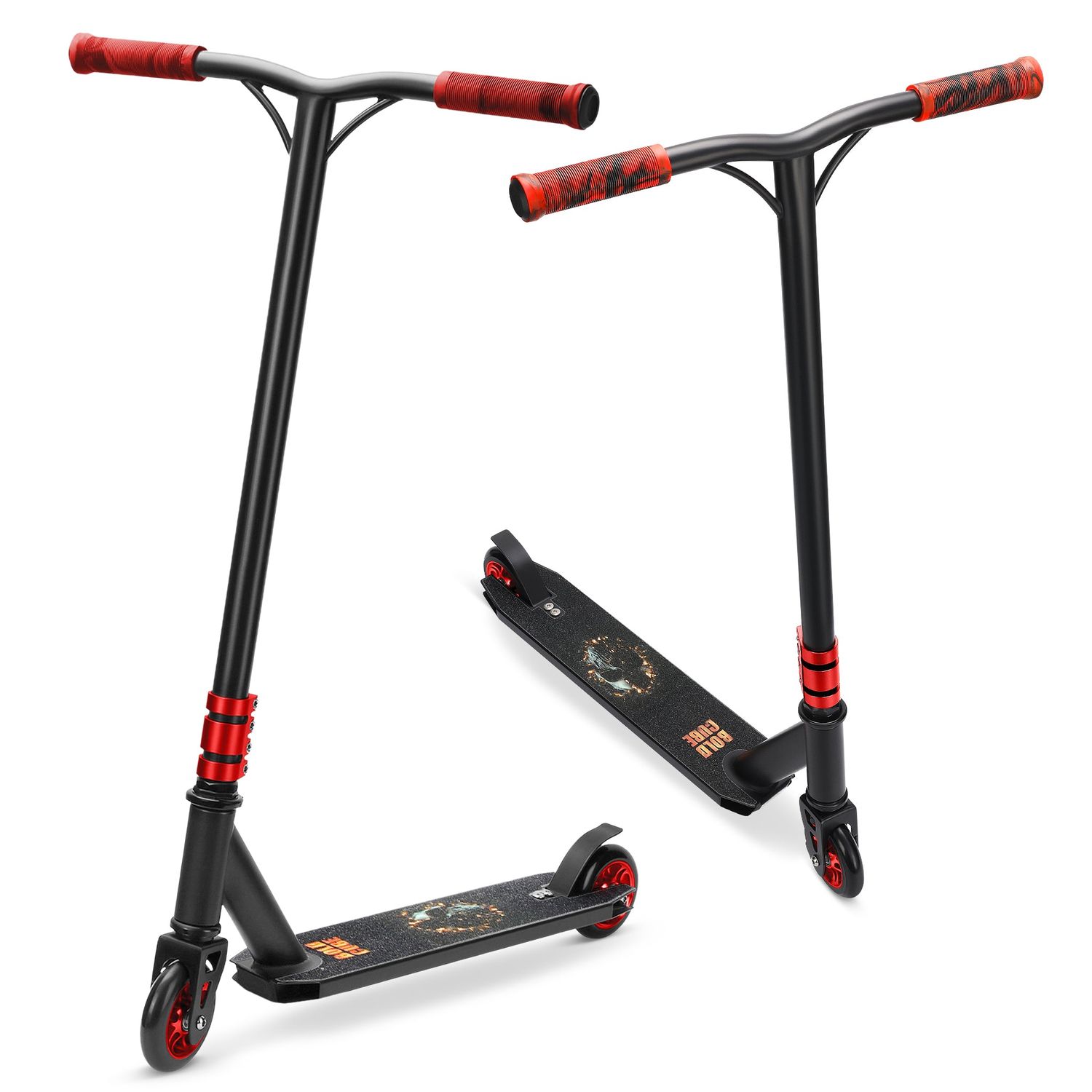 Trotineta de scheme freestyle - Scooter DELUXE Negru, 2 roti fotografia produsului