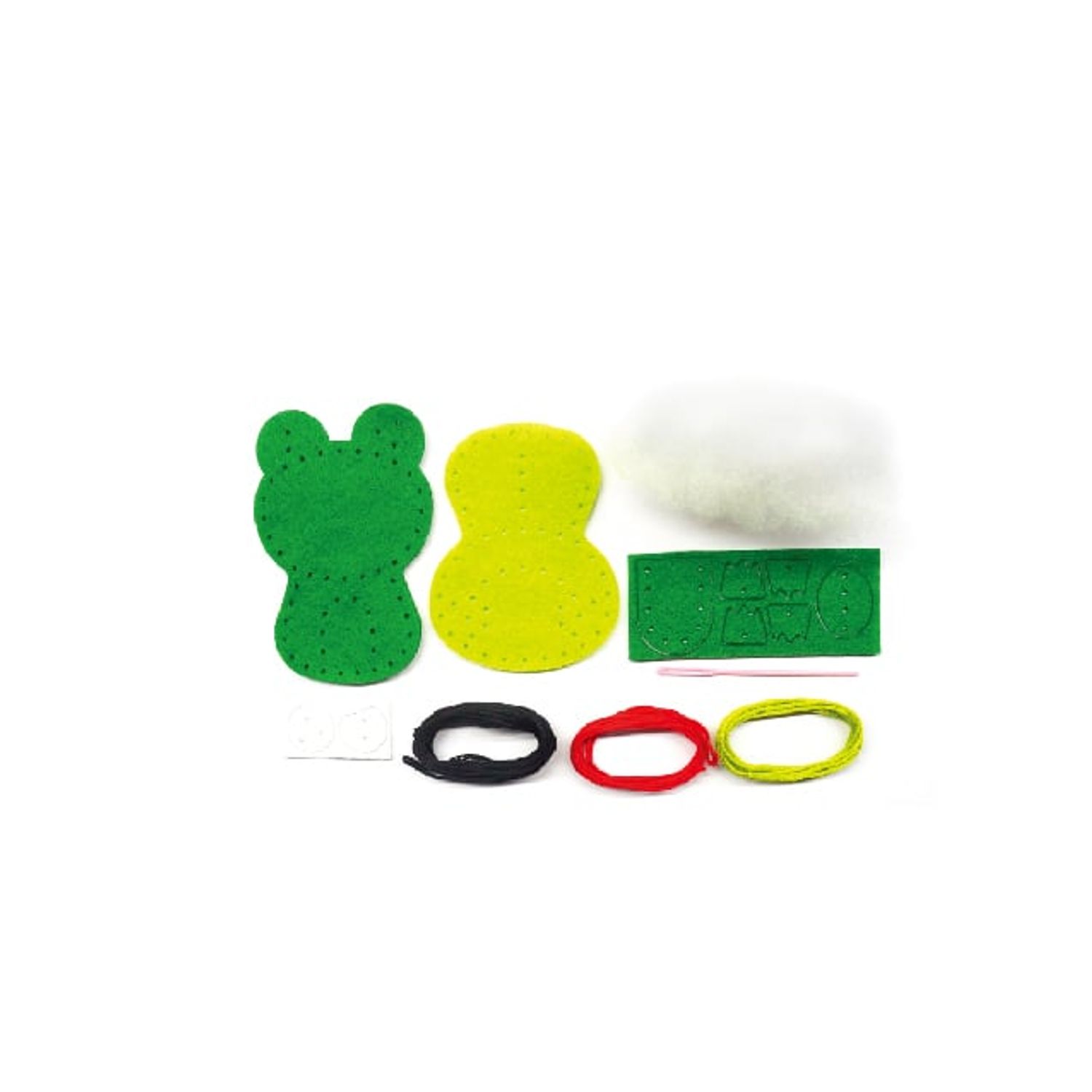 Set de cusut DIY - decoratiune topper pentru creion - Broasca fotografia produsului View 3 L