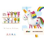Set de cusut DIY - decoratiune topper pentru creion - Unicorn fotografia produsului View 4 S
