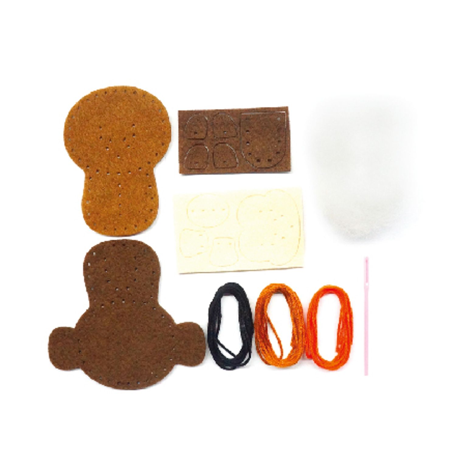 Set de cusut DIY - decoratiune topper pentru creion - Maimuta fotografia produsului View 3 L