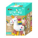 Set de cusut DIY - decoratiune topper pentru creion - Unicorn fotografia produsului