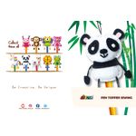 Set de cusut DIY - decoratiune topper pentru creion - Panda fotografia produsului View 5 S