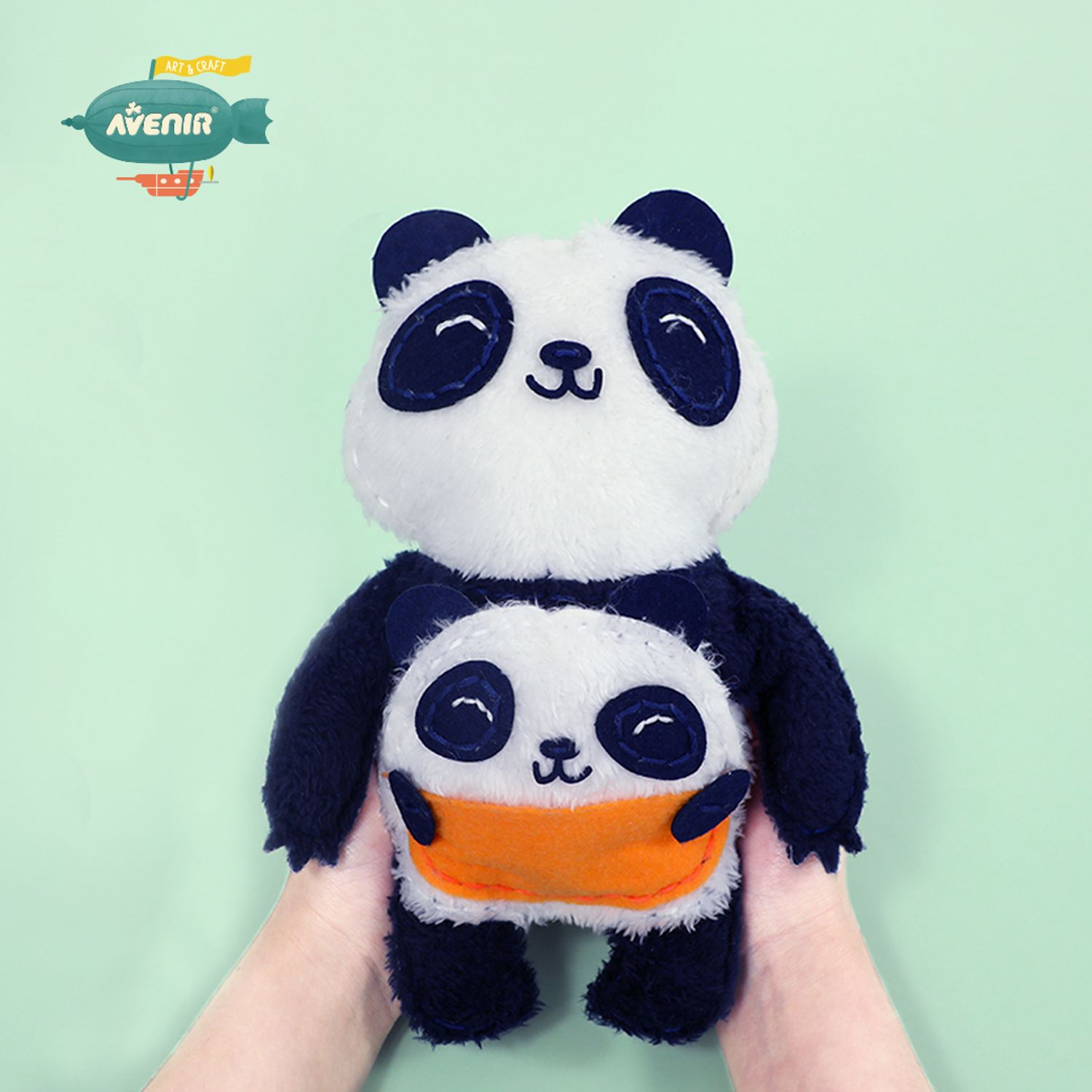 Set de cusut Prima Mea Papusa, Mama si puiul Panda fotografia produsului View 3 L
