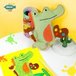 Set de cusut Prietenul Meu Animal - Crocodil artistic fotografia produsului View 2 S