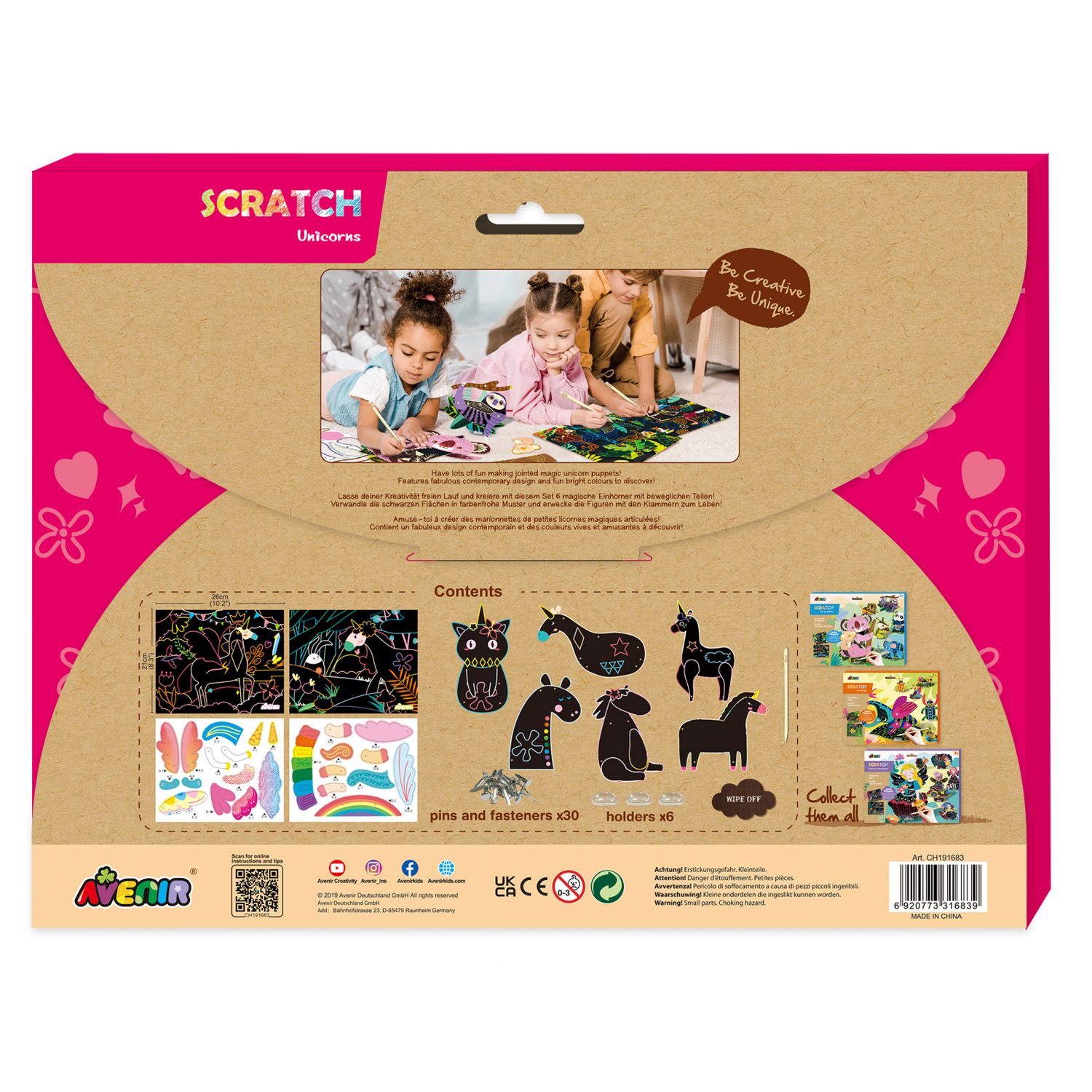 Set creativ de razuit - Unicorni in miscare fotografia produsului View 5 L