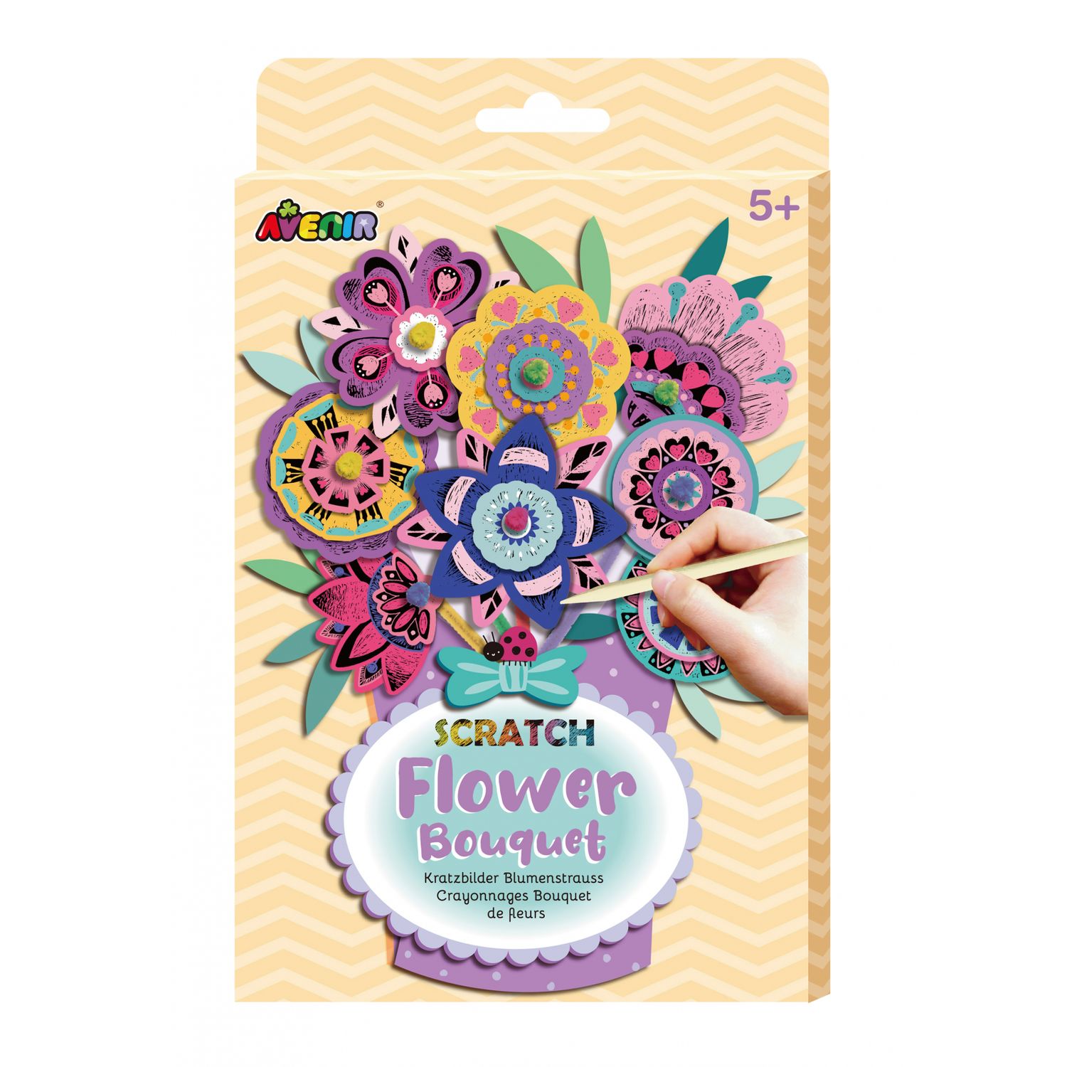 Set creativ de razuit Buchet - Flori fotografia produsului