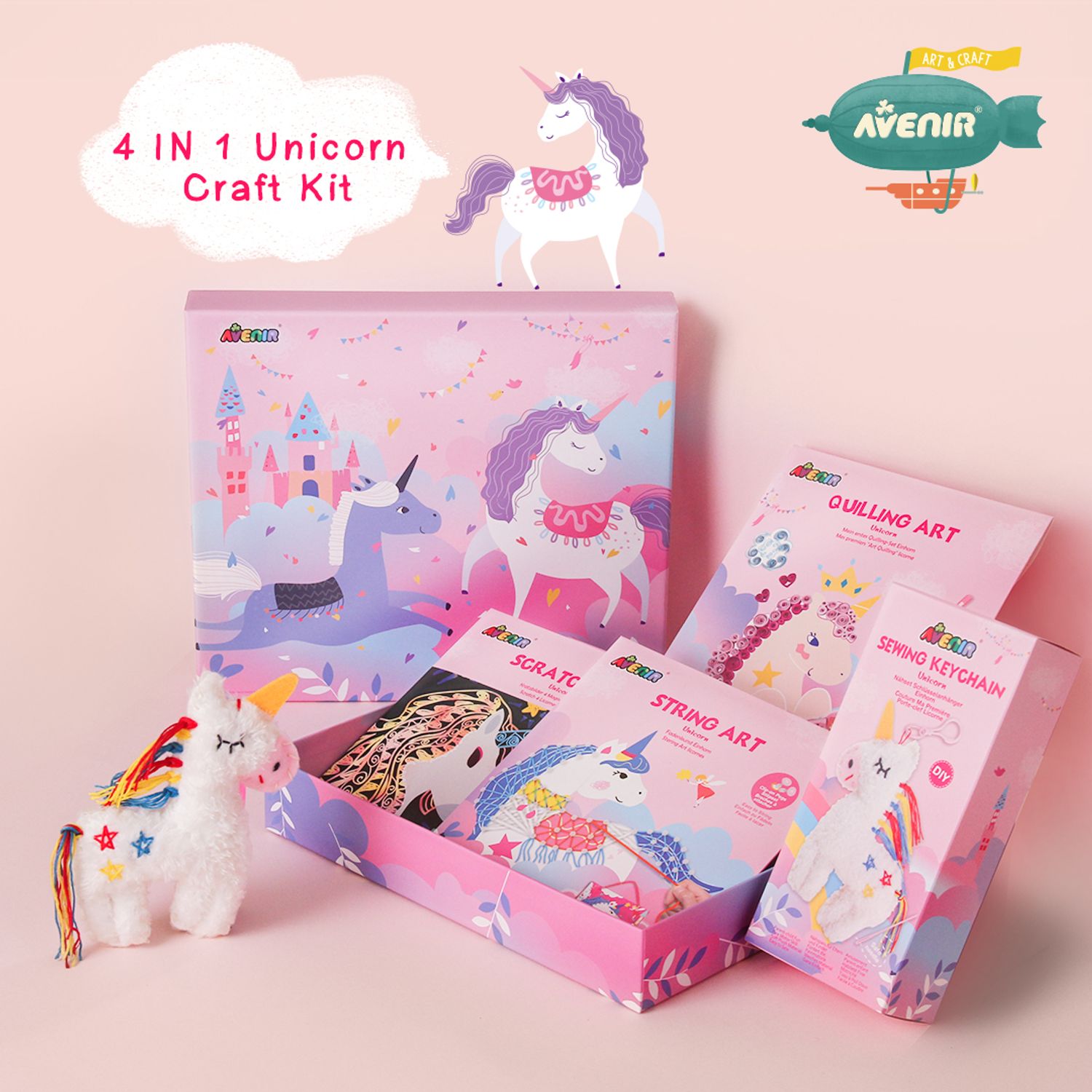Set creativ 4 in 1 - Unicorni fotografia produsului View 3 L